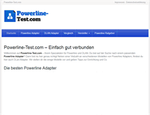 Tablet Screenshot of powerline-test.com
